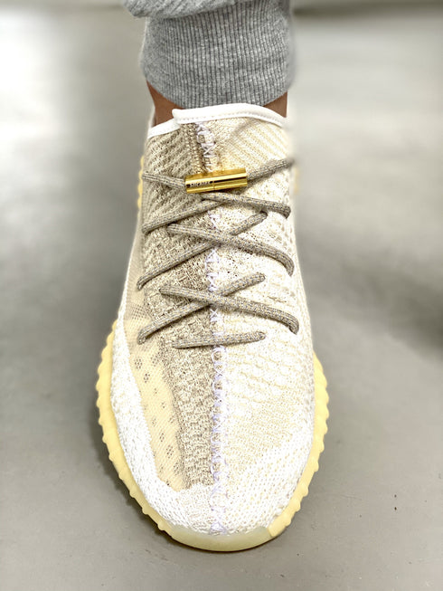 Yeezy Laces 3M Reflective Rope Laces V2 - Abez / Natural Brown Laces for Yeezy Boost 350 V2 Abez / Natural